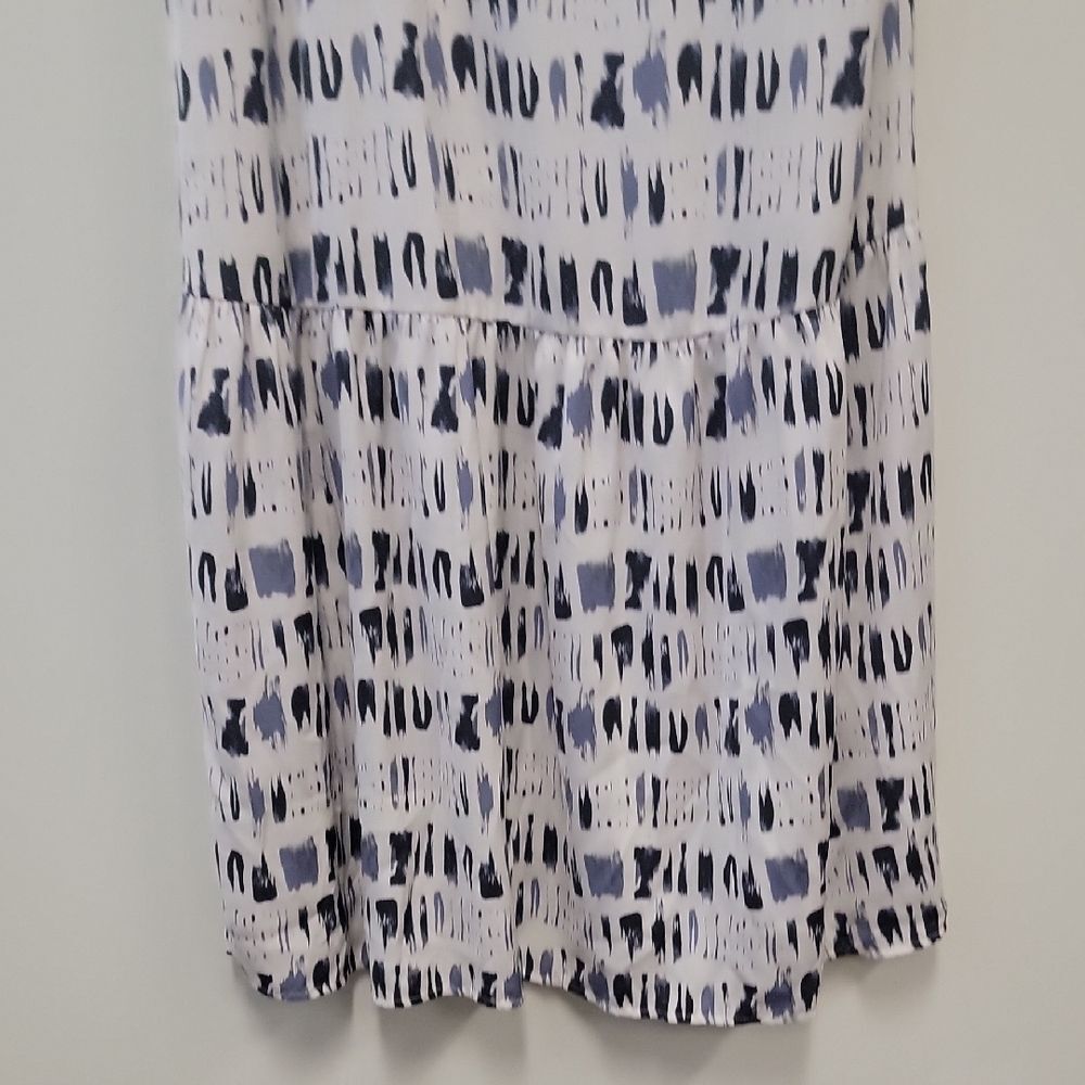 Banana Republic Maxi Dress Blue White Size M - Picture 7 of 10
